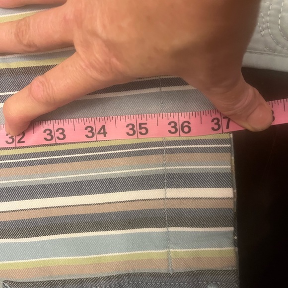 Loft stripped capris with bottom ankle detail - Picture 8 of 8